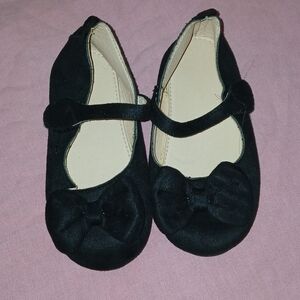 Girls Black Bow Mary Jane Kids Shoes